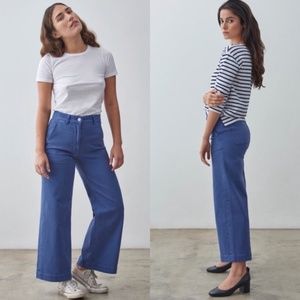 Everlane Wide Leg pants in Mid blue - Size 2